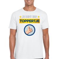 Bellatio Decorations Je bent een toppertje t-shirt wit heren -