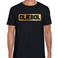Bellatio Decorations Oliebol fout Oud en Nieuw t-shirt zwart voor heren