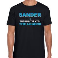 Bellatio Decorations Naam cadeau t-shirt Sander - the legend zwart voor heren