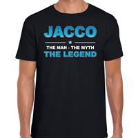 Bellatio Decorations Naam cadeau t-shirt Jacco - the legend zwart voor heren
