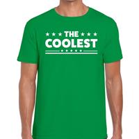 Bellatio Decorations The Coolest tekst t-shirt groen dames -