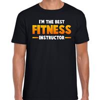 Bellatio Decorations Im the best fitness instructor t-shirt zwart voor dames