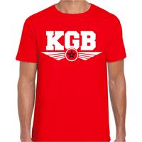 Bellatio Decorations KGB agent verkleed t-shirt rood voor heren