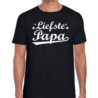 Bellatio Decorations Liefste papa cadeau t-shirt zwart heren -