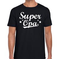 Bellatio Decorations Super opa cadeau t-shirt zwart heren -