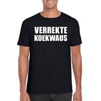 Bellatio Decorations Verrekte Koekwaus heren T-shirt zwart -