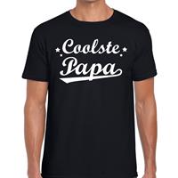 Bellatio Decorations Coolste papa cadeau t-shirt zwart voor heren