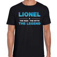 Bellatio Decorations Naam cadeau t-shirt Lionel - the legend zwart voor heren