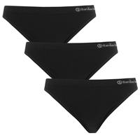 Bamboo Basics 3-pak bikini slips dames - Tess - Laag bamboe dames ondergoed zwart