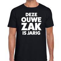 Bellatio Deze ouwe ZAK is jarig cadeau t-shirt Zwart