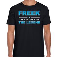 Bellatio Decorations Naam cadeau t-shirt Freek - the legend zwart voor heren