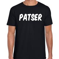 Bellatio Decorations Patser fun tekst t-shirt / kleding zwart voor heren