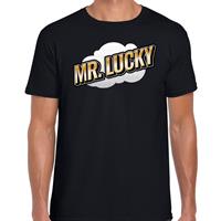 Bellatio Decorations Mr. Lucky fun tekst t-shirt voor heren