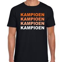 Bellatio Decorations Supporter kampioen t-shirt zwart voor dames