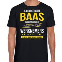 Bellatio Decorations Trotse baas van de leukste en beste werknemers cadeau t-shirt zwart voor heren