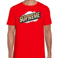 Bellatio Decorations Fout Supreme t-shirt in 3D effect rood voor dames
