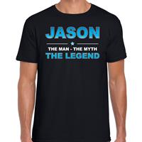 Bellatio Decorations Naam cadeau t-shirt Jason - the legend zwart voor heren