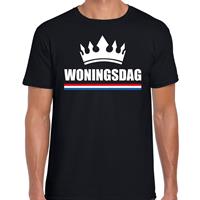 Bellatio Decorations Koningsdag t-shirt Woningsdag zwart voor heren