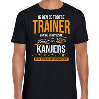 Bellatio Decorations Trotse trainer van kanjers cadeau t-shirt zwart voor dames