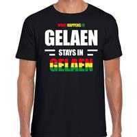 Bellatio Decorations Geleen/Gelaen Carnaval outfit / t- shirt zwart dames -