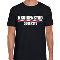 Bellatio Carnaval t-shirt Kruikenstad de gekste voor heren - Zwart