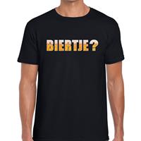Bellatio BIERTJE tekst t-shirt Zwart