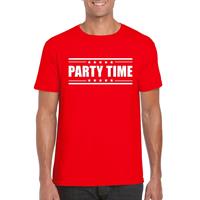 Bellatio Decorations Party time t-shirt rood dames -