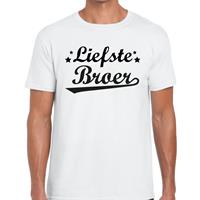 Bellatio Decorations Liefste broer cadeau t-shirt wit heren -