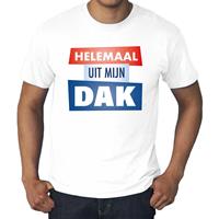 Bellatio Decorations Grote maten Helemaal uit mijn dak t-shirt wit heren -