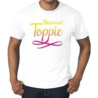 Bellatio Decorations Grote maten Helemaal Toppie t-shirt wit heren -