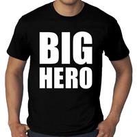 Bellatio Decorations Big Hero grote maten t-shirt zwart heren -