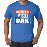 Bellatio Decorations Blauw Helemaal uit mijn dak grote maten t-shirt heren -