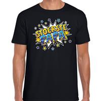 Bellatio Decorations Stoerste papa cadeau t-shirt zwart voor heren