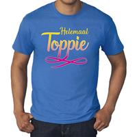 Bellatio Decorations Grote maten Helemaal Toppie t-shirt blauw heren -