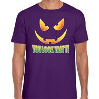 Bellatio Halloween - Halloween You look tasty verkleed t-shirt Paars