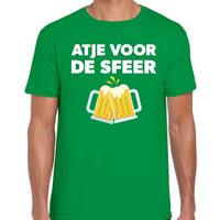 Bellatio Atje voor de sfeer feest t-shirt Groen