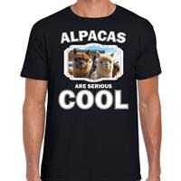 Bellatio Dieren alpacas t-shirt Zwart