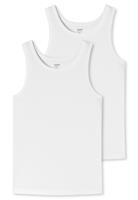 Herren Unterhemd 2er Pack - Serie "Uncover", Rundhals, WeiÃŸ