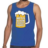 Bellatio Het is blauw en heeft dorst tanktop / mouwloos shirt Blauw