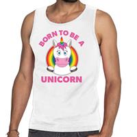 Bellatio Decorations Born to be a unicorn gay pride tanktop wit heren -