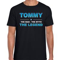 Bellatio Decorations Naam cadeau t-shirt Tommy - the legend zwart voor heren