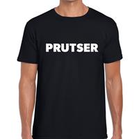 Bellatio Decorations Prutser tekst t-shirt zwart heren -