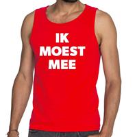 Bellatio Ik moest mee tekst tanktop/mouwloos shirt Rood