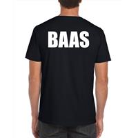 Bellatio Decorations Baas t-shirt zwart voor heren