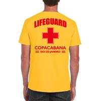 Bellatio Decorations Lifeguard/ strandwacht verkleed t-shirt / shirt Lifeguard Copacabana Rio De Janeiro geel voor dames