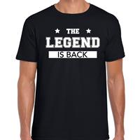 Bellatio Decorations The legend is back fun t-shirt zwart voor heren