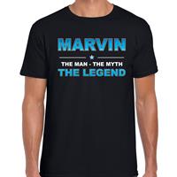 Bellatio Decorations Naam cadeau t-shirt Marvin - the legend zwart voor heren