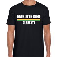 Bellatio Carnaval t-shirt Marotte Riek de gekste voor heren - Zwart