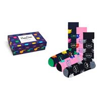 Happy Socks Mixed Cat Socks Gift Box (3-Pack)