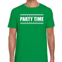 Bellatio Decorations Party time t-shirt groen dames -